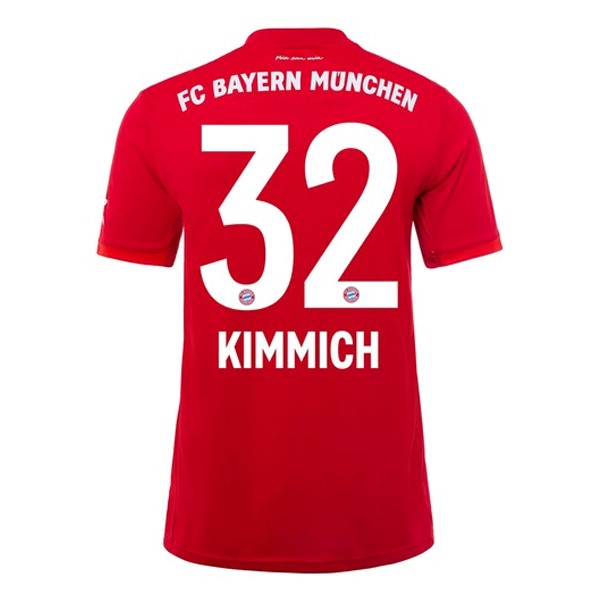 Camiseta Bayern Munich NO.32 Kimmich 1ª 2019/20 Rojo